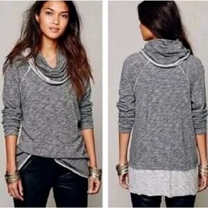 Free People FP Beach Sz Onesize OS Tunic Shirt Sweater Two Body Corps Deux Cowl